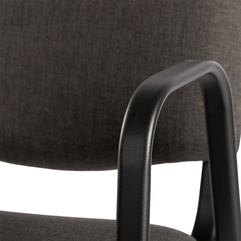 Produktbild Polsterstuhl mit Armlehnen, 470/820 x 545 x 425 mm, tiefschwarz/anthrazit bild 5