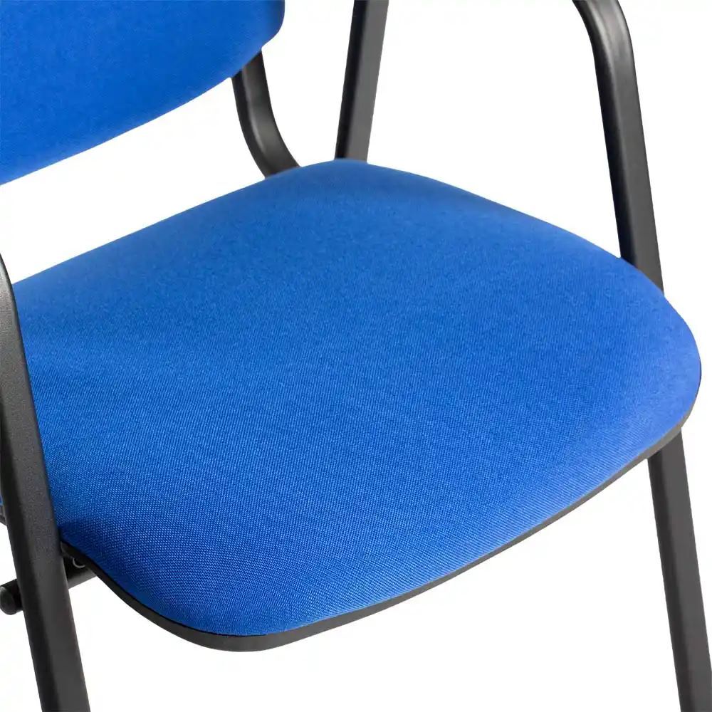 Produktbild Polsterstuhl mit Armlehnen, 470/820 x 545 x 425 mm, tiefschwarz/blau bild 2