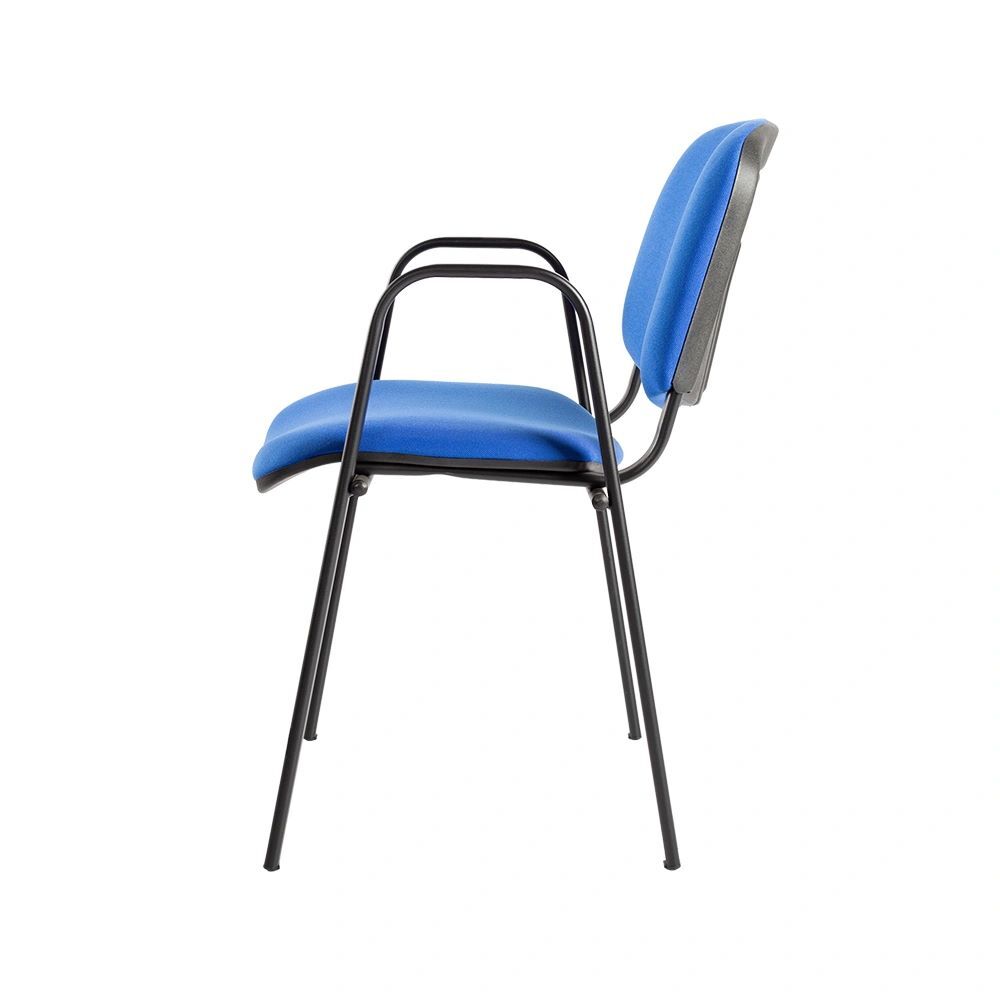 Produktbild Polsterstuhl mit Armlehnen, 470/820 x 545 x 425 mm, tiefschwarz/blau bild 6