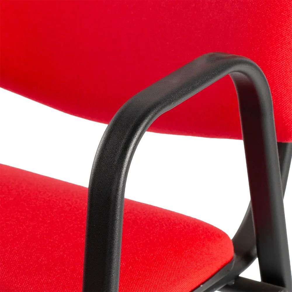 Produktbild Polsterstuhl mit Armlehnen, 470/820 x 545 x 425 mm, tiefschwarz/rot bild 5