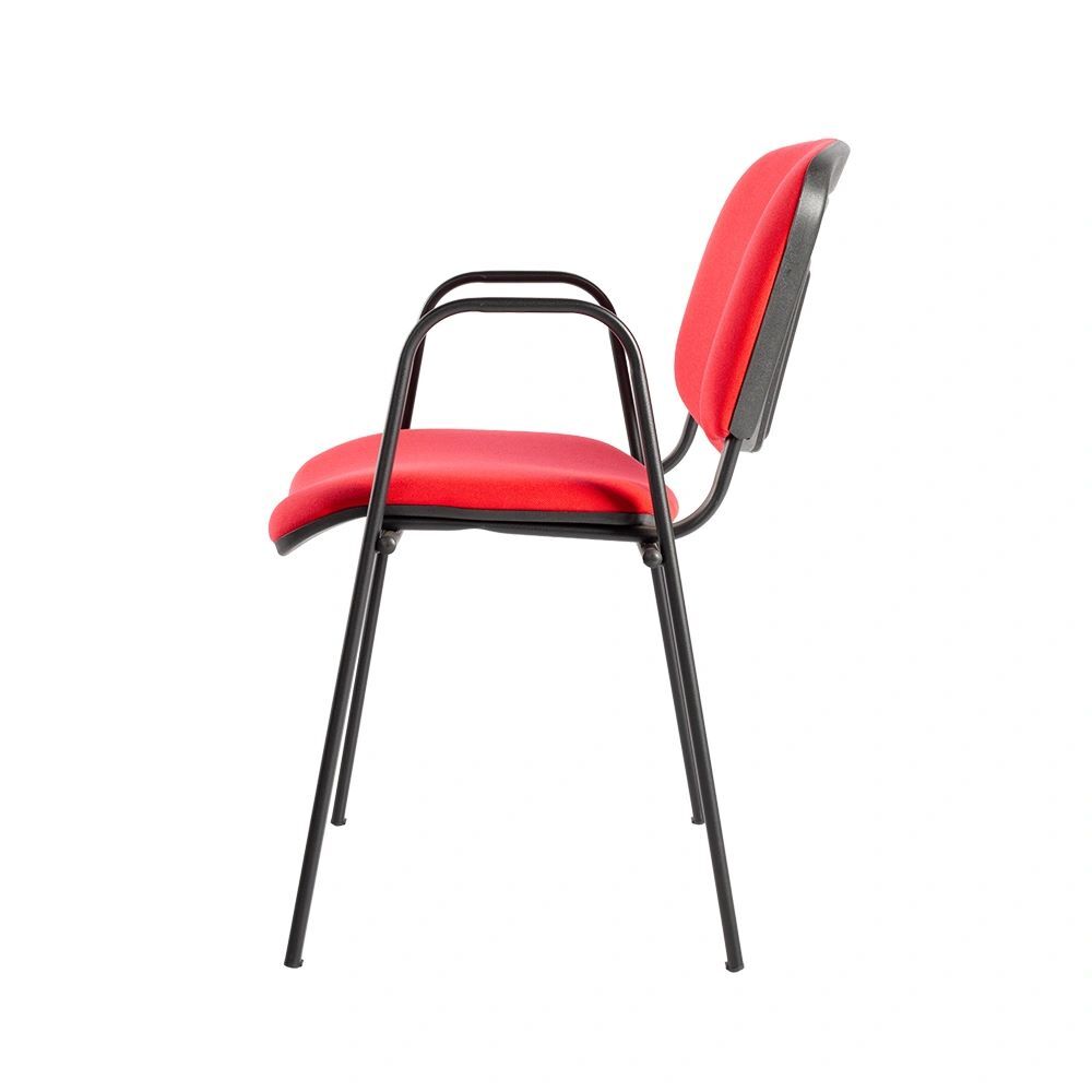 Produktbild Polsterstuhl mit Armlehnen, 470/820 x 545 x 425 mm, tiefschwarz/rot bild 6