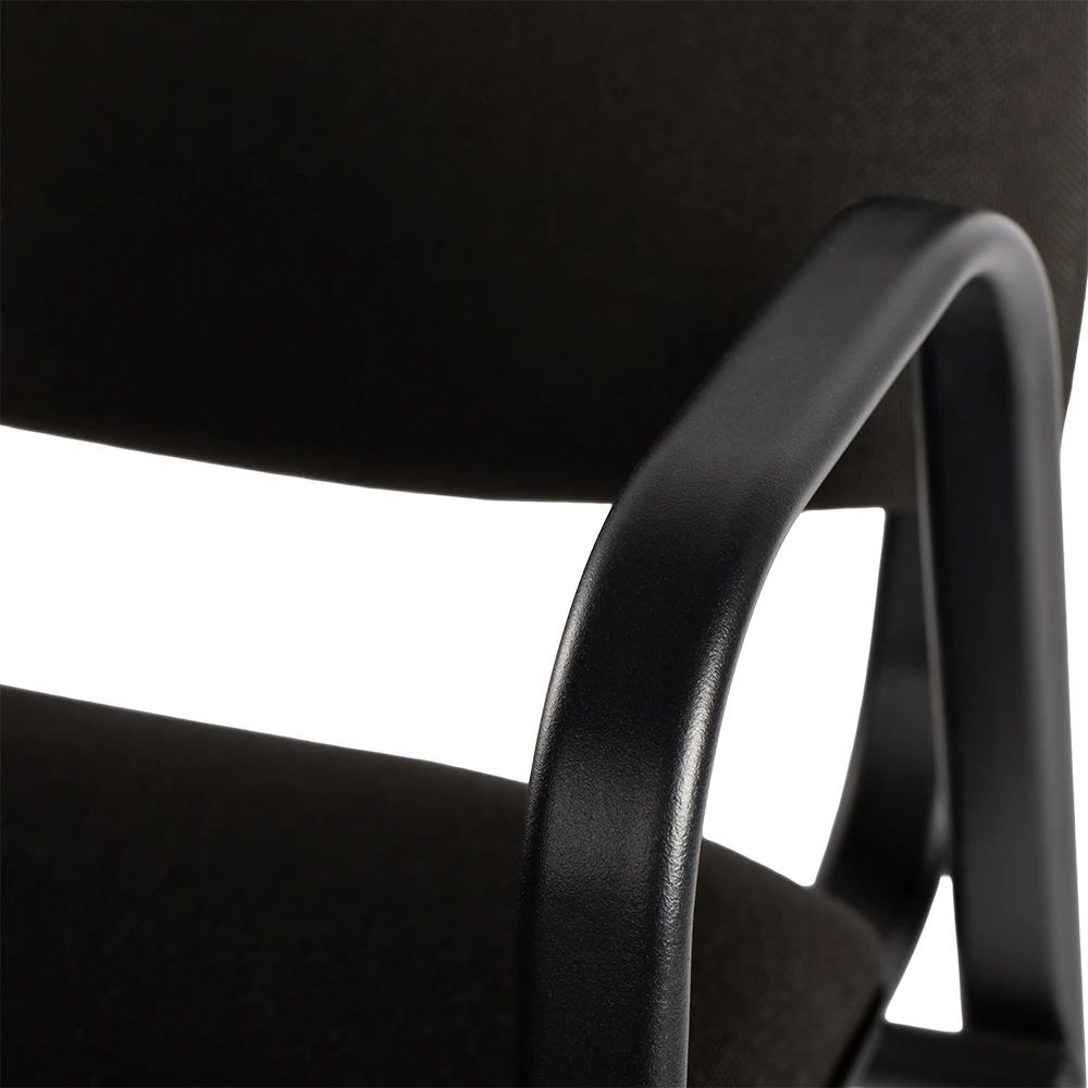 Produktbild Polsterstuhl mit Armlehnen, 470/820 x 545 x 425 mm, tiefschwarz/schwarz bild 5