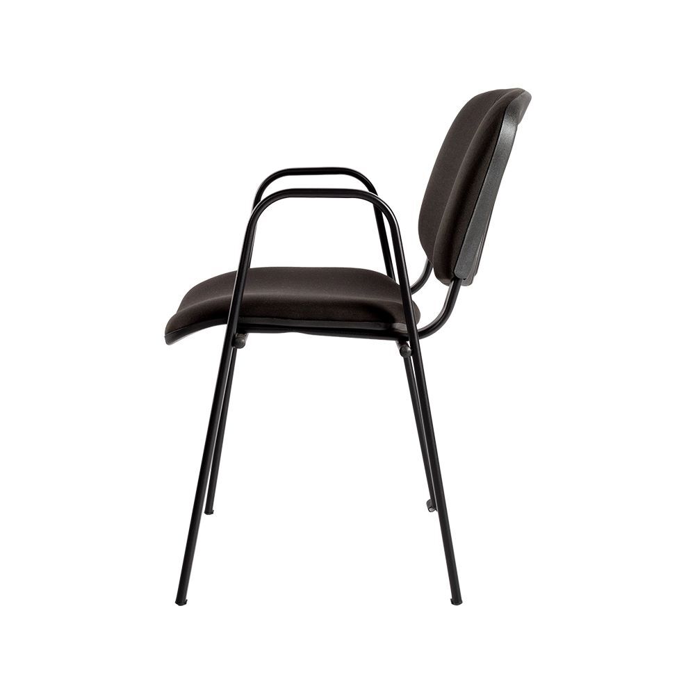 Produktbild Polsterstuhl mit Armlehnen, 470/820 x 545 x 425 mm, tiefschwarz/schwarz bild 6