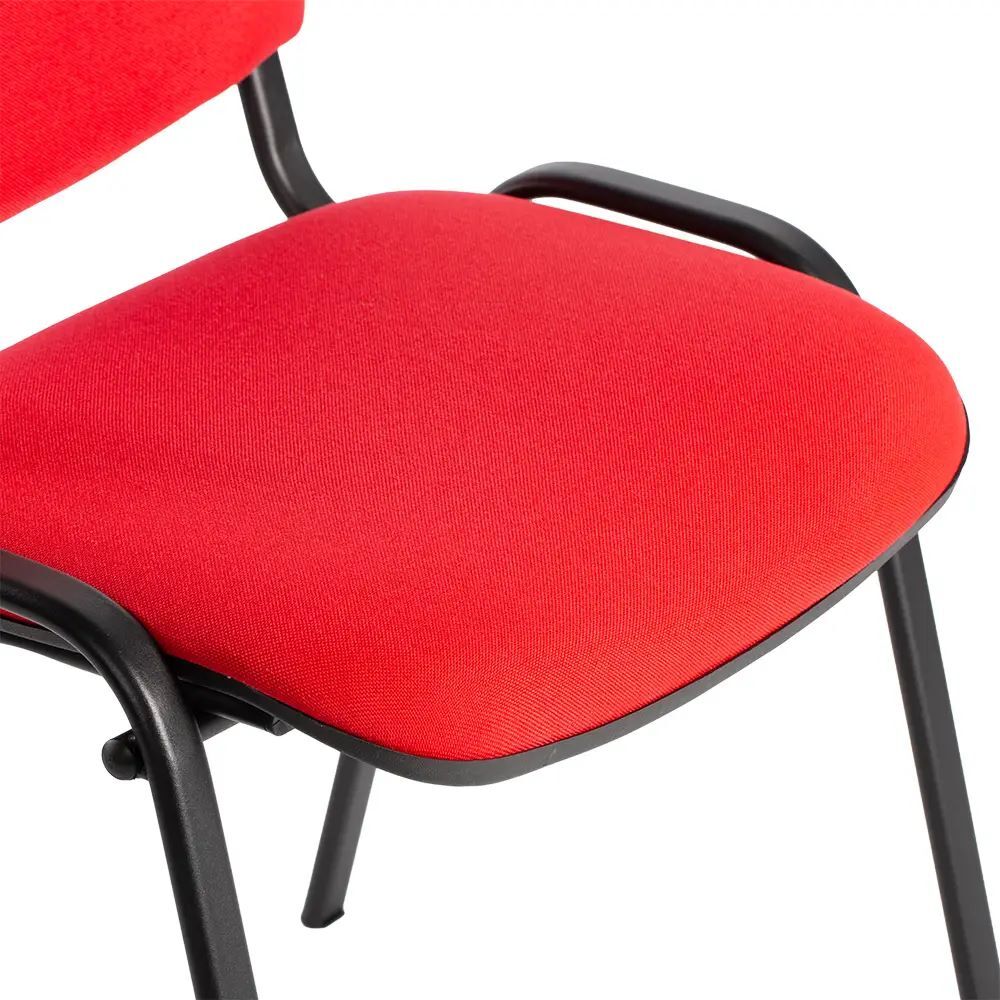Produktbild Polsterstuhl, 470/820 x 545 x 425 mm, tiefschwarz/rot bild 2