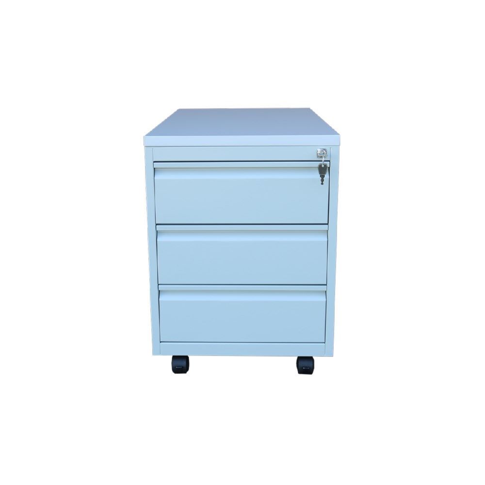 Lüllmann Rollcontainer 3 Schubladen 610 x 460 x 590 mm lichtgrau Produktbild Lüllmann Rollcontainer 3 Schubladen 610 x 460 x 590 mm lichtgrau