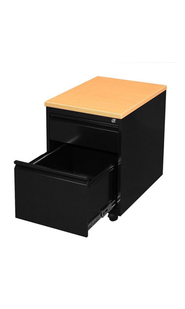 Lüllmann Rollcontainer 2 Schubladen 620 x 460 x 790 mm lichtgrau Produktbild Lüllmann Rollcontainer 2 Schubladen 620 x 460 x 790 mm lichtgrau bild 3
