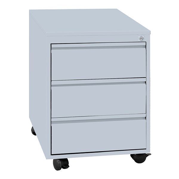 Lüllmann Rollcontainer 3 Schubladen 550 x 400 x 590 mm lichtgrau Produktbild Lüllmann Rollcontainer 3 Schubladen 550 x 400 x 590 mm lichtgrau