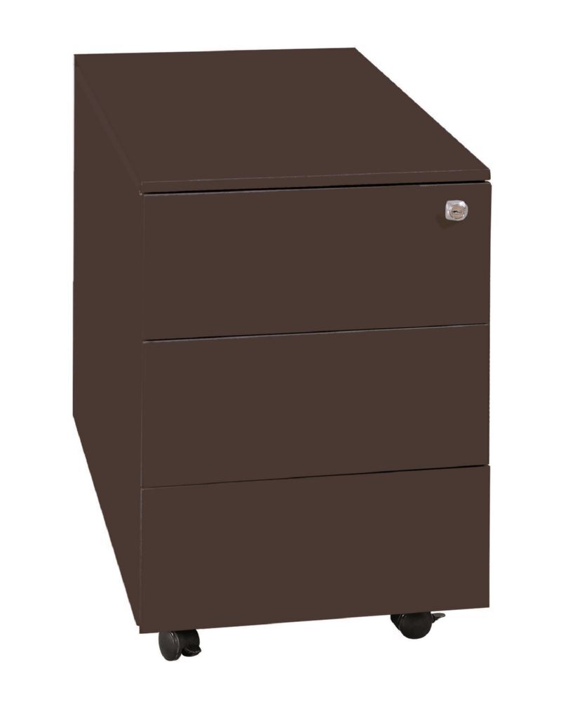 Lüllmann Rollcontainer Seitengriffleiste 3 Schubladen 550 x 400 x 590 mm tiefschwarz Produktbild Lüllmann Rollcontainer Seitengriffleiste 3 Schubladen 550 x 400 x 590 mm tiefschwarz