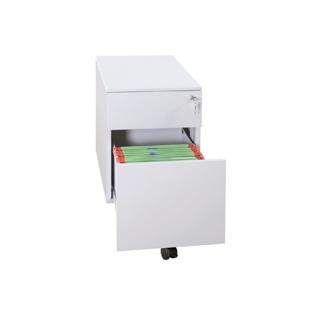 Lüllmann Rollcontainer Seitengriffleiste 2 Schubladen 620 x 400 x 590 mm lichtgrau Produktbild Lüllmann Rollcontainer Seitengriffleiste 2 Schubladen 620 x 400 x 590 mm lichtgrau bild 2