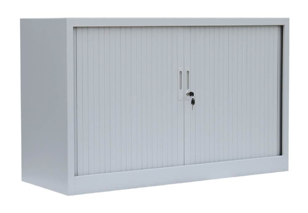 Lüllmann Rollladenschrank mit 1 Fachboden 750 x 1200 x 457 mm in lichtgrau Produktbild Lüllmann Rollladenschrank mit 1 Fachboden 750 x 1200 x 457 mm in lichtgrau