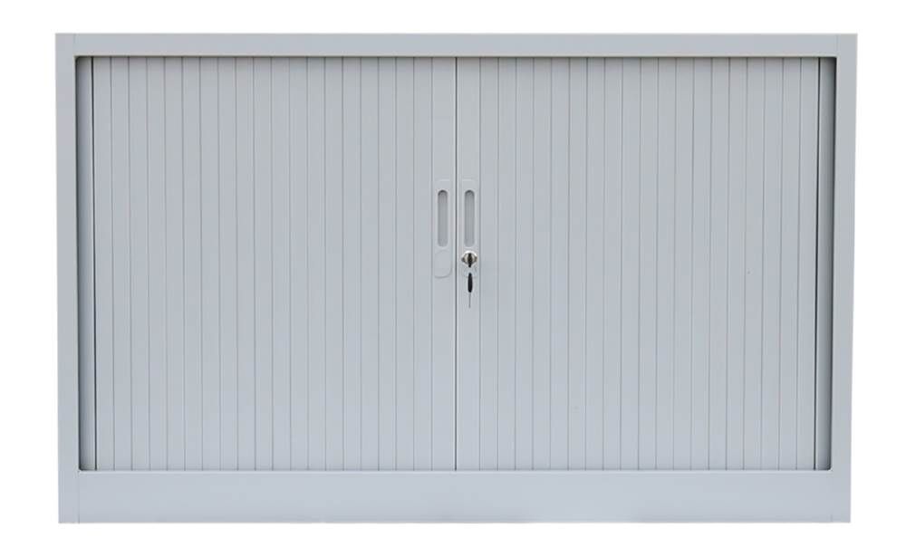 Lüllmann Rollladenschrank mit 2 Fachböden 1050 x 1200 x 457 mm in lichtgrau Produktbild Lüllmann Rollladenschrank mit 2 Fachböden 1050 x 1200 x 457 mm in lichtgrau bild 2