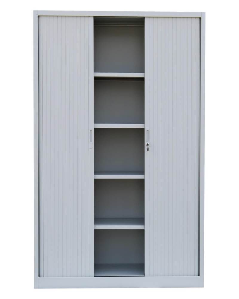 Lüllmann Rollladenschrank mit 4 Fachböden 1950 x 1200 x 457 mm in lichtgrau Produktbild Lüllmann Rollladenschrank mit 4 Fachböden 1950 x 1200 x 457 mm in lichtgrau bild 3