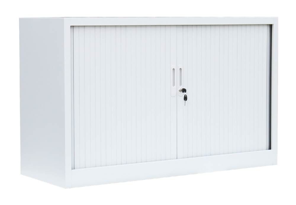 Lüllmann Rollladenschrankmit 2 Fachböden 1050 x 1200 x 457 mm in signalweiß Produktbild Lüllmann Rollladenschrankmit 2 Fachböden 1050 x 1200 x 457 mm in signalweiß
