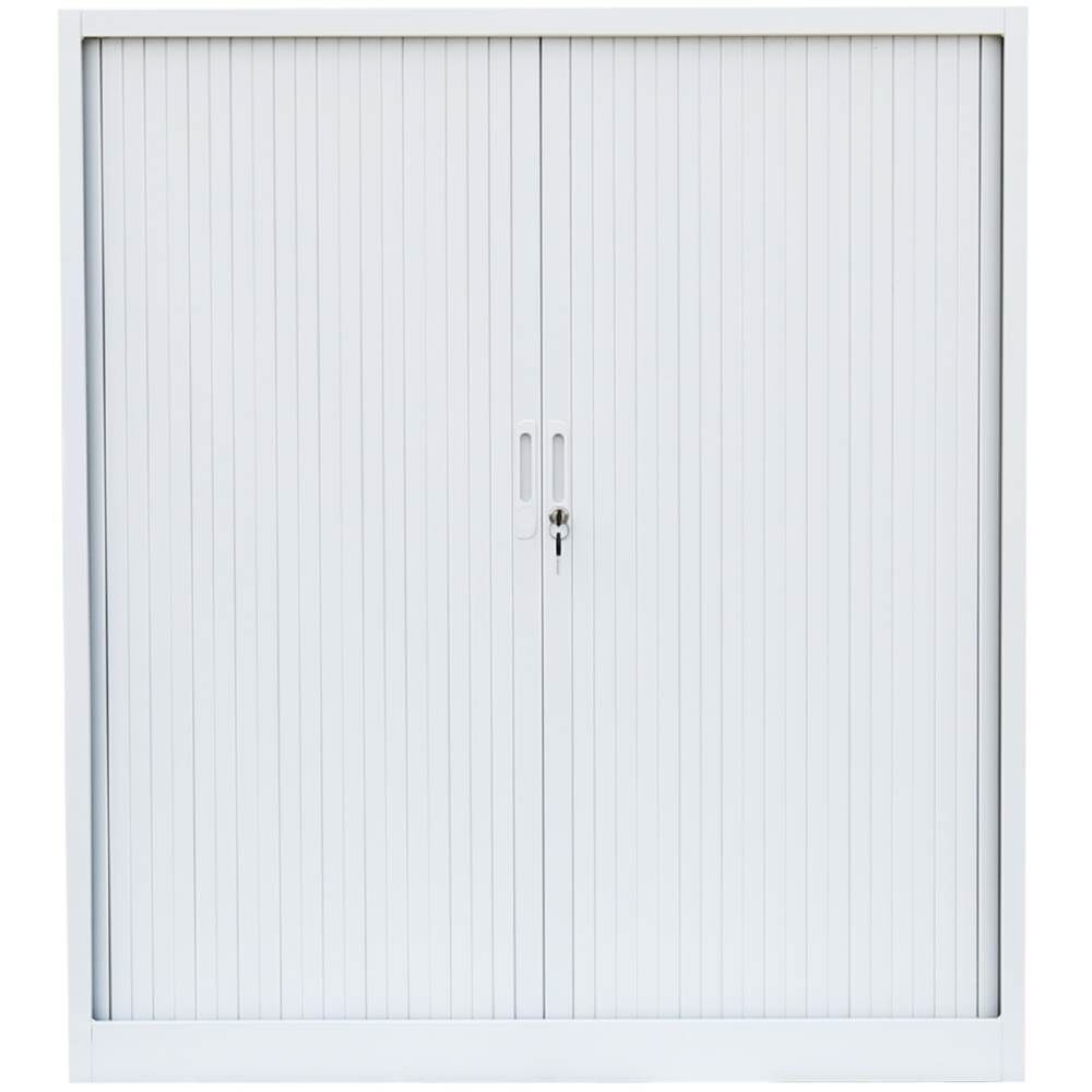 Lüllmann Rollladenschrank mit 2 Fachböden 1350 x 1200 x 457 mm in signalweiß Produktbild Lüllmann Rollladenschrank mit 2 Fachböden 1350 x 1200 x 457 mm in signalweiß