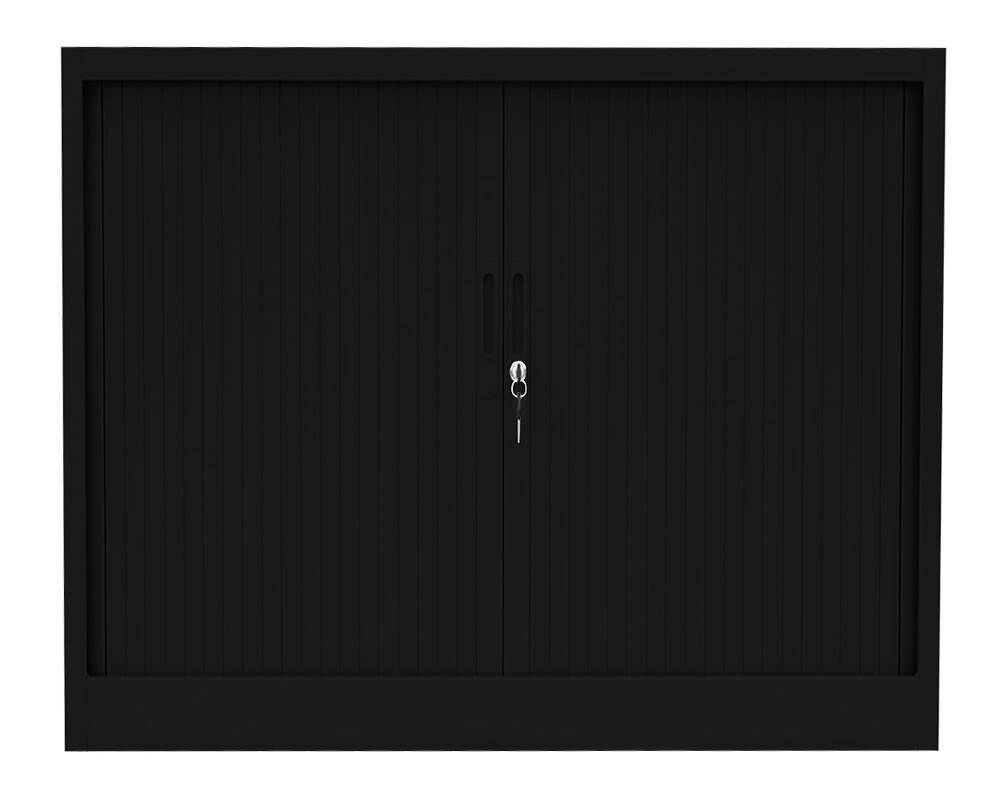 Lüllmann Rollladenschrank mit 1 Fachboden 750 x 1000 x 457 mm in tief schwarz Produktbild Lüllmann Rollladenschrank mit 1 Fachboden 750 x 1000 x 457 mm in tief schwarz bild 2