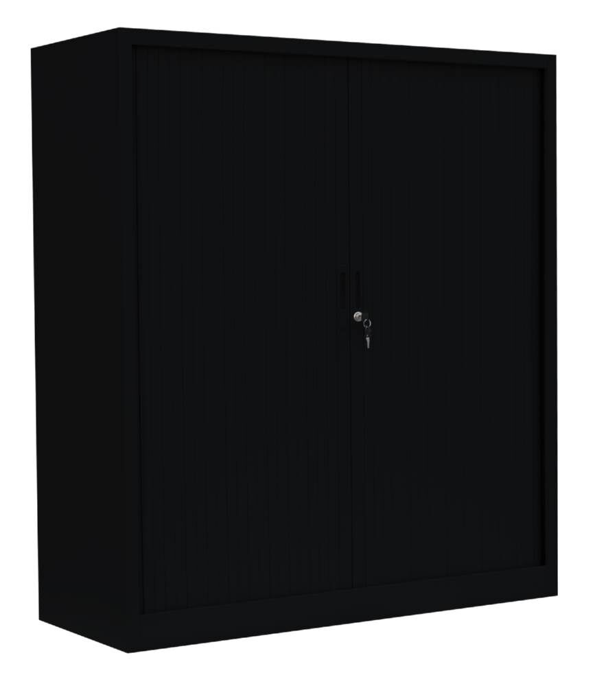 Lüllmann Rollladenschrank mit 2 Fachböden 1350 x 1200 x 457 mm in tief schwarz Produktbild Lüllmann Rollladenschrank mit 2 Fachböden 1350 x 1200 x 457 mm in tief schwarz