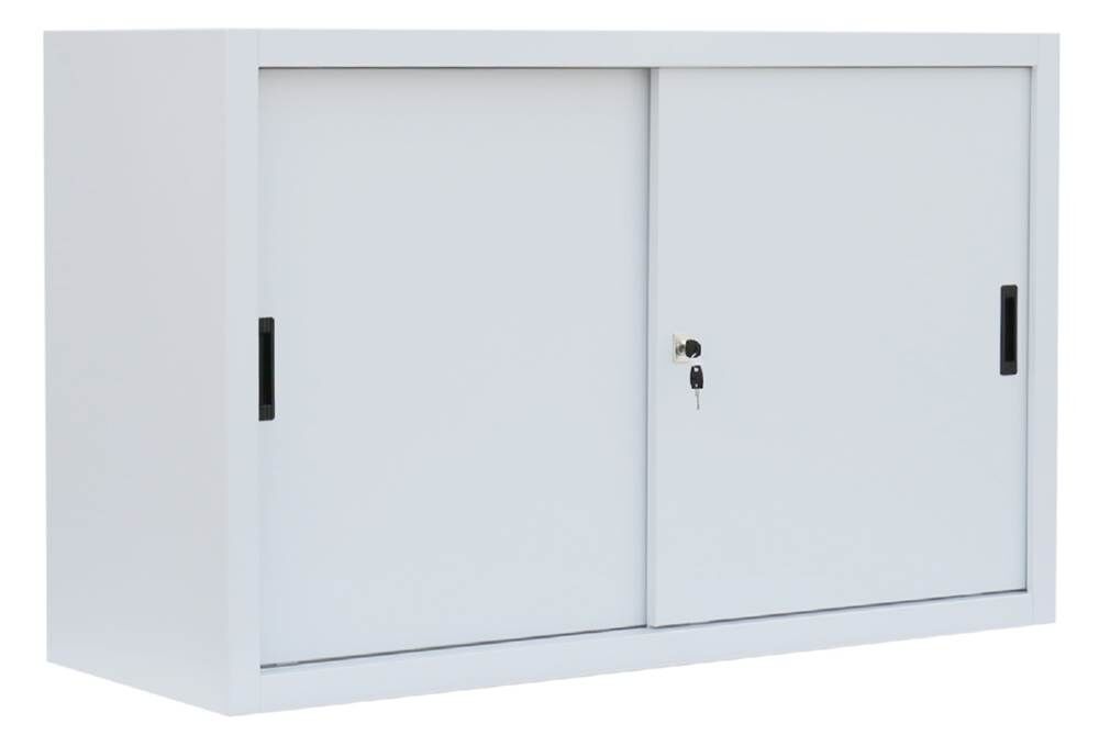 Lüllmann Schiebetürenschrank mit 1 Fachboden 750 x 1200 x 450 mm in lichtgrau Lüllmann Schiebetürenschrank mit 1 Fachboden 750 x 1200 x 450 mm in lichtgrau
