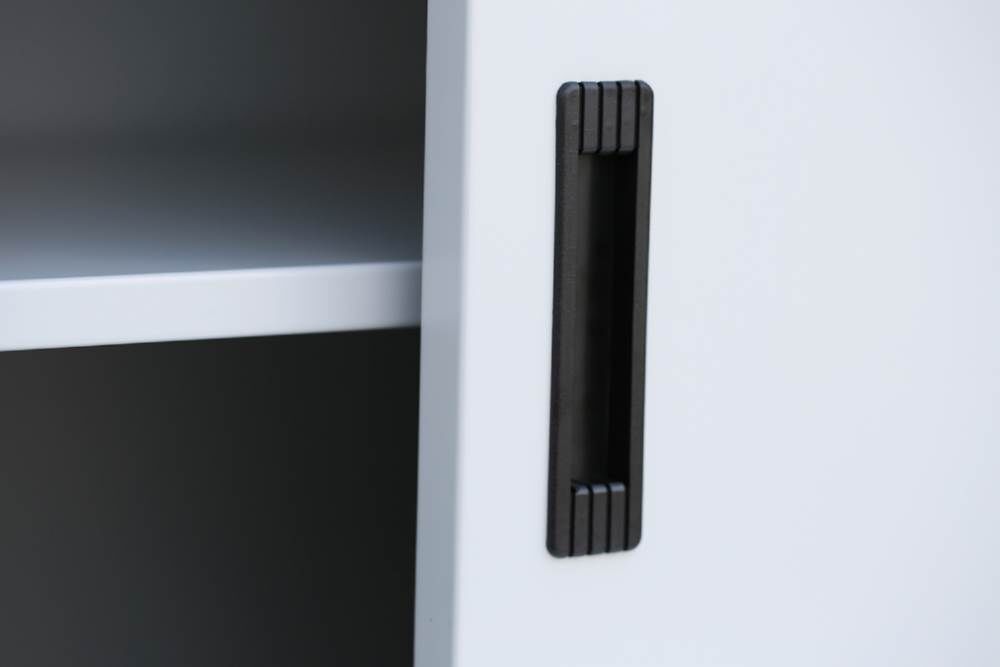 Lüllmann Schiebetürenschrank mir 1 Fachböden 750 x 1600 x 450 mm in lichtgrau Produktbild Lüllmann Schiebetürenschrank mir 1 Fachböden 750 x 1600 x 450 mm in lichtgrau bild 4