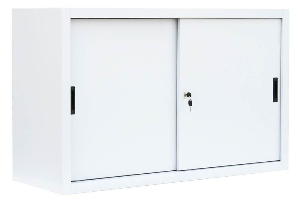 Lüllmann Schiebetürenschrank mit 1 Fachboden750 x 1600 x 450 mm in signalweiß Produktbild Lüllmann Schiebetürenschrank mit 1 Fachboden750 x 1600 x 450 mm in signalweiß