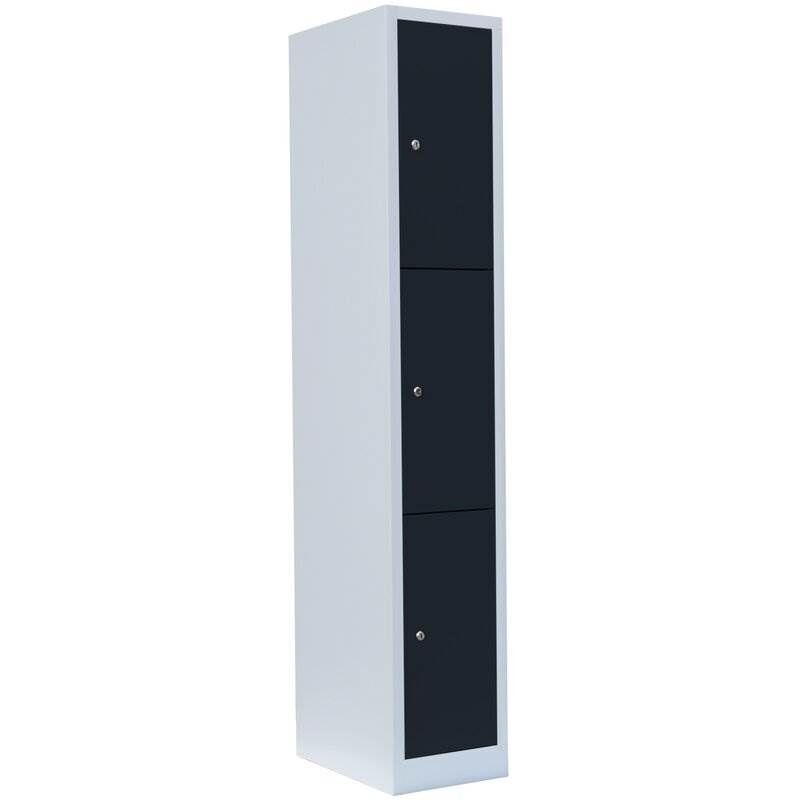 Lüllmann Schließfachschrank 1800 x 315 x 500 mm 1 Abteil 3 Fächer Produktbild Lüllmann Schließfachschrank 1800 x 315 x 500 mm 1 Abteil 3 Fächer