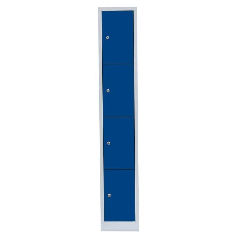 Lüllmann Schließfachschrank 1 Abteil 4 Fächer 1800 x 315 x 500 mm Produktbild Lüllmann Schließfachschrank 1 Abteil 4 Fächer 1800 x 315 x 500 mm bild 2