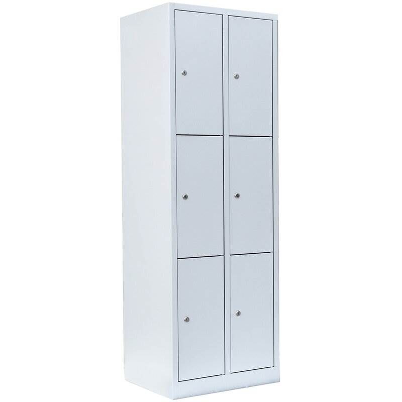 Lüllmann Schließfachschrank 2 Abteile 6 Fächer 1800 x 600 x 500 mm Produktbild Lüllmann Schließfachschrank 2 Abteile 6 Fächer 1800 x 600 x 500 mm