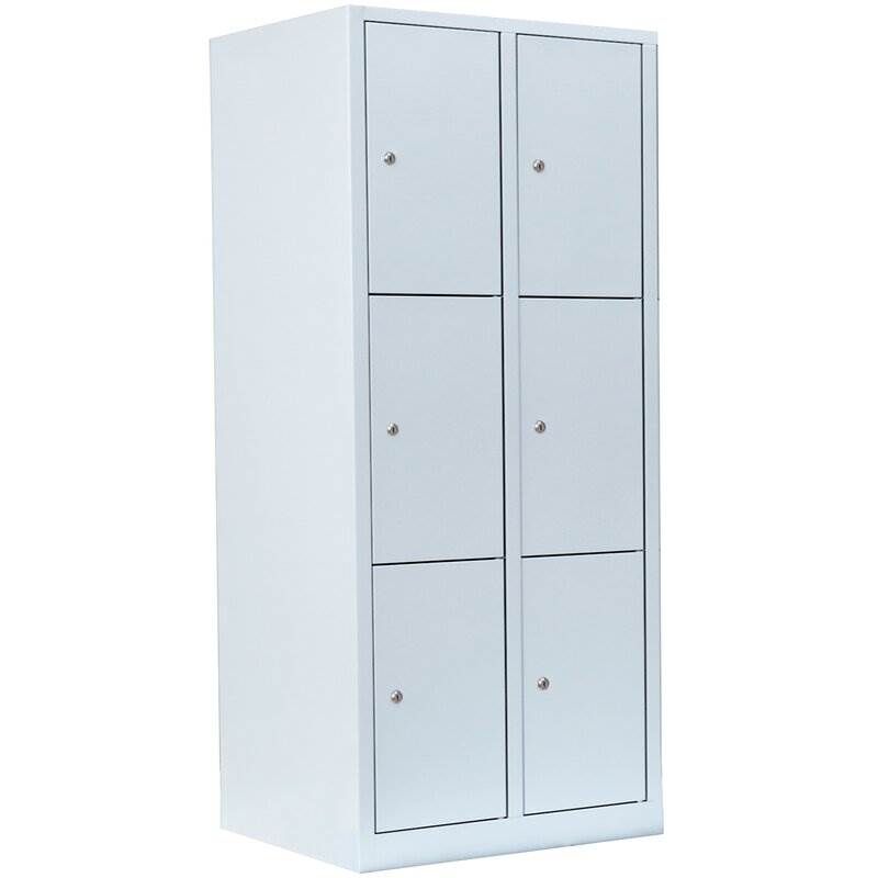 Lüllmann Schließfachschrank 2 Abteile 6 Fächer 1800 x 800 x 500 mm Produktbild Lüllmann Schließfachschrank 2 Abteile 6 Fächer 1800 x 800 x 500 mm