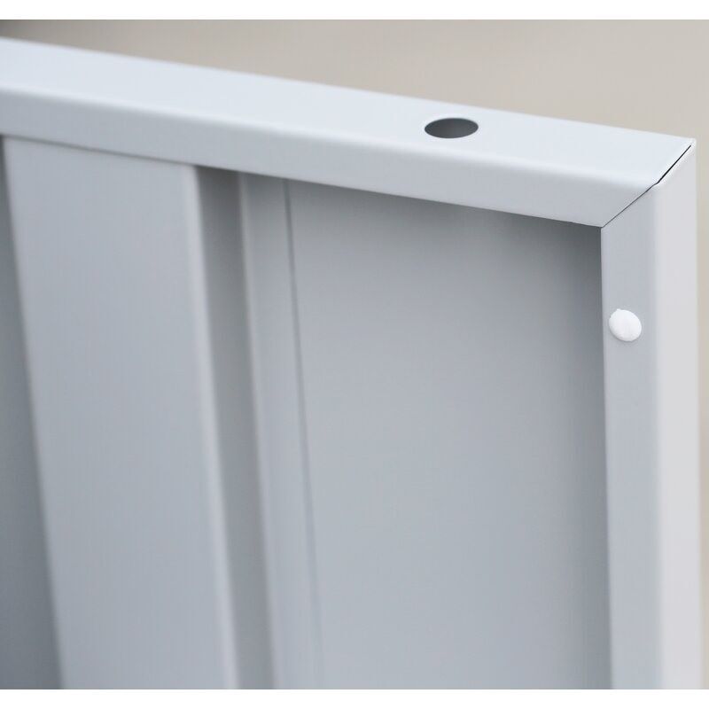 Lüllmann XL Schließfachschrank 10 Fächer 1900 x 800 x 450 mm lichtgrau Produktbild Lüllmann XL Schließfachschrank 10 Fächer 1900 x 800 x 450 mm lichtgrau bild 6