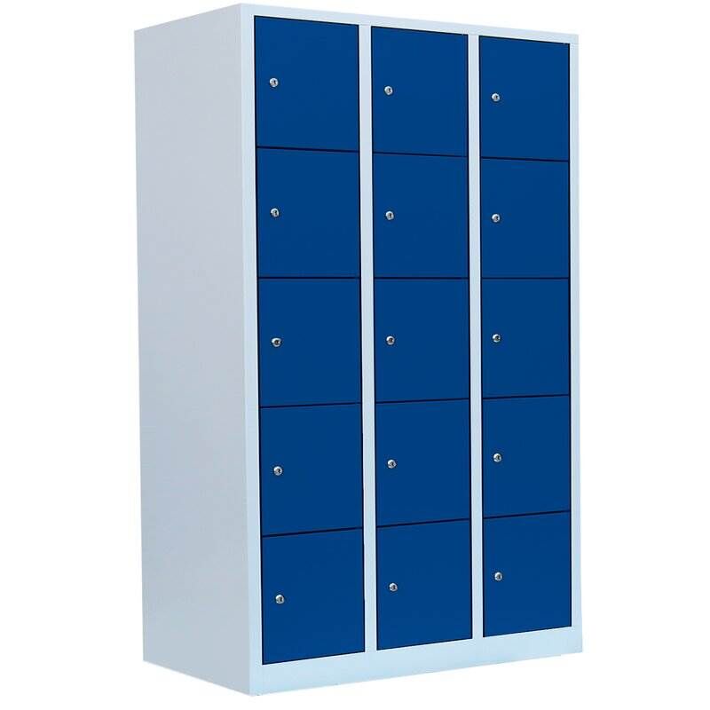 Lüllmann XL Schließfachschrank 3 Abteile 15 Fächer 1900 x 1185 x 450 mm Produktbild Lüllmann XL Schließfachschrank 3 Abteile 15 Fächer 1900 x 1185 x 450 mm