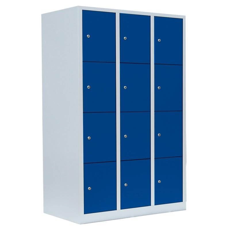 Lüllmann Schließfachschrank 3 Abteile 12 Fächer 1800 x 1185 x 500 mm Produktbild Lüllmann Schließfachschrank 3 Abteile 12 Fächer 1800 x 1185 x 500 mm
