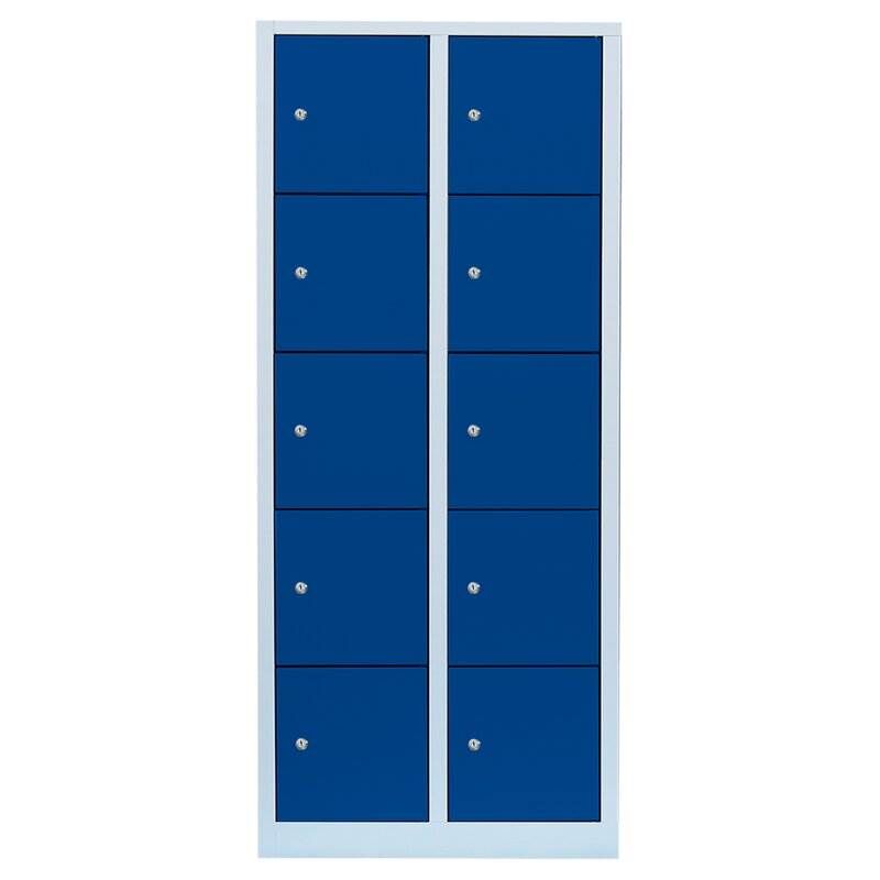 Lüllmann Schließfachschrank 2 Abteile 10 Fächer 1800 x 800 x 500 mm Produktbild Lüllmann Schließfachschrank 2 Abteile 10 Fächer 1800 x 800 x 500 mm bild 2