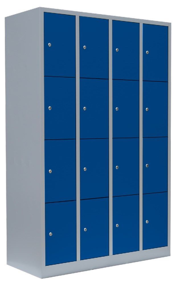 Lüllmann Schließfachschrank 16 Fächern 1800 x 1170 x 500 mm lichtgrau enzia Produktbild Lüllmann Schließfachschrank 16 Fächern 1800 x 1170 x 500 mm lichtgrau enzia bild 3