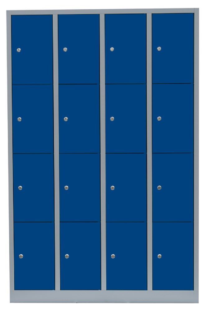 Lüllmann Schließfachschrank 16 Fächern 1800 x 1170 x 500 mm lichtgrau enzia Produktbild Lüllmann Schließfachschrank 16 Fächern 1800 x 1170 x 500 mm lichtgrau enzia bild 4