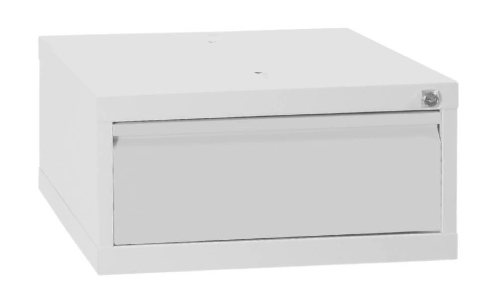 Lüllmann Schubladenmodul 1 Schublade 230 x 460 x 550 mm in lichtgrau Produktbild Lüllmann Schubladenmodul 1 Schublade 230 x 460 x 550 mm in lichtgrau