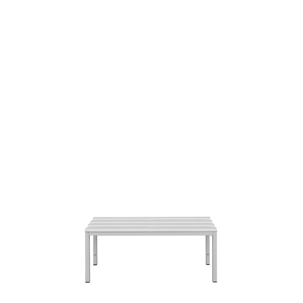 Produktbild Lüllmann Sitzbank 400 x 1000 x 400 mm lichtgrau