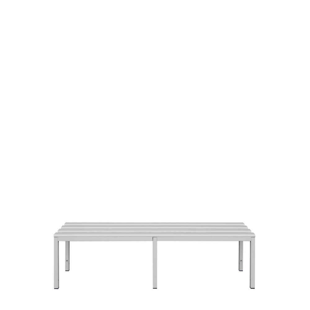 Produktbild Lüllmann Sitzbank 400 x 1500 x 400 mm lichtgrau