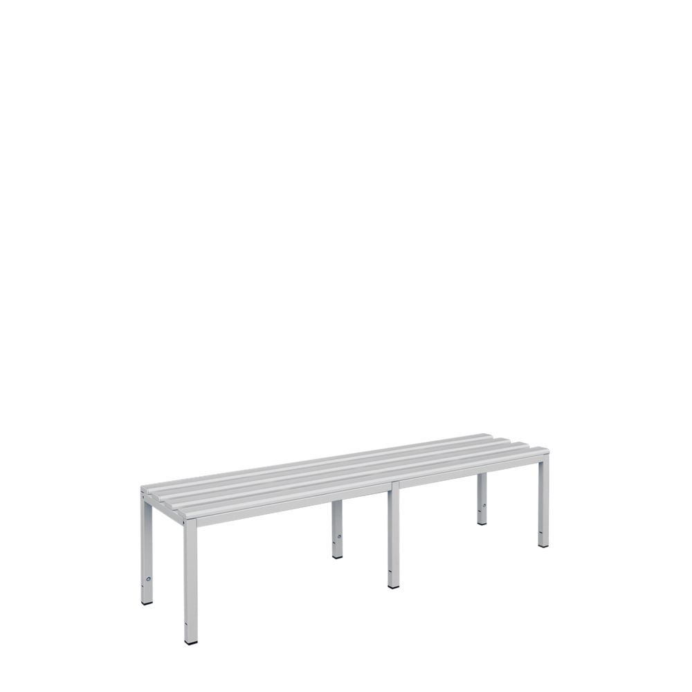 Produktbild Sitzbank, 400 x 1500 x 400 mm, lichtgrau bild 2