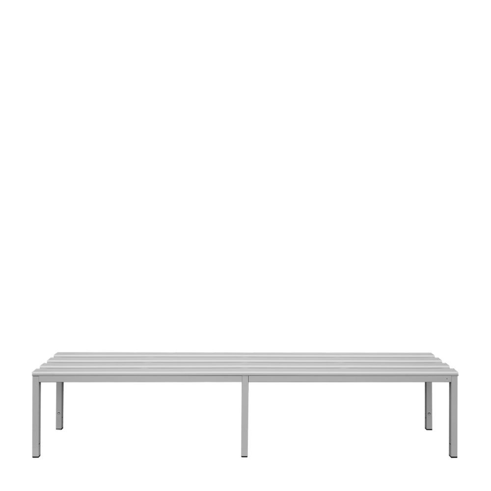 Produktbild Lüllmann Sitzbank 400 x 2000 x 400 mm lichtgrau