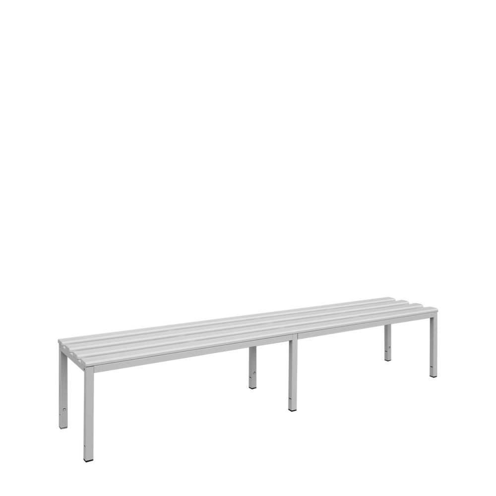 Produktbild Sitzbank, 400 x 2000 x 400 mm, lichtgrau bild 2