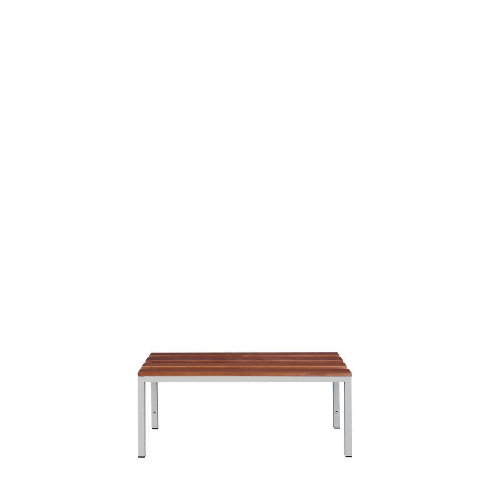 Produktbild Lüllmann Sitzbank 400 x 1000 x 400 mm lichtgrau buche