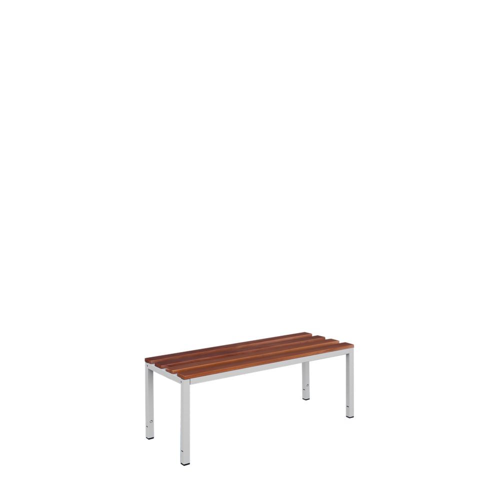 Produktbild Sitzbank, 400 x 1000 x 400 mm, lichtgrau/buche bild 2