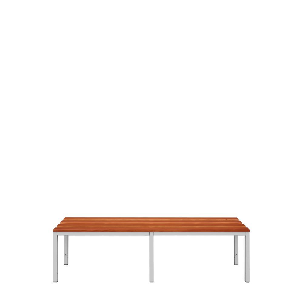 Produktbild Lüllmann Sitzbank 400 x 1500 x 400 mm lichtgrau buche