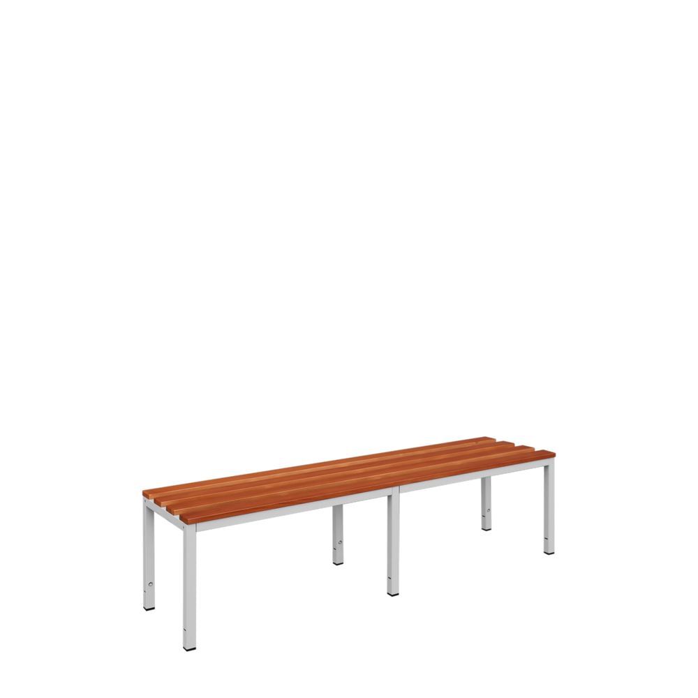 Produktbild Sitzbank, 400 x 1500 x 400 mm, lichtgrau/buche bild 2