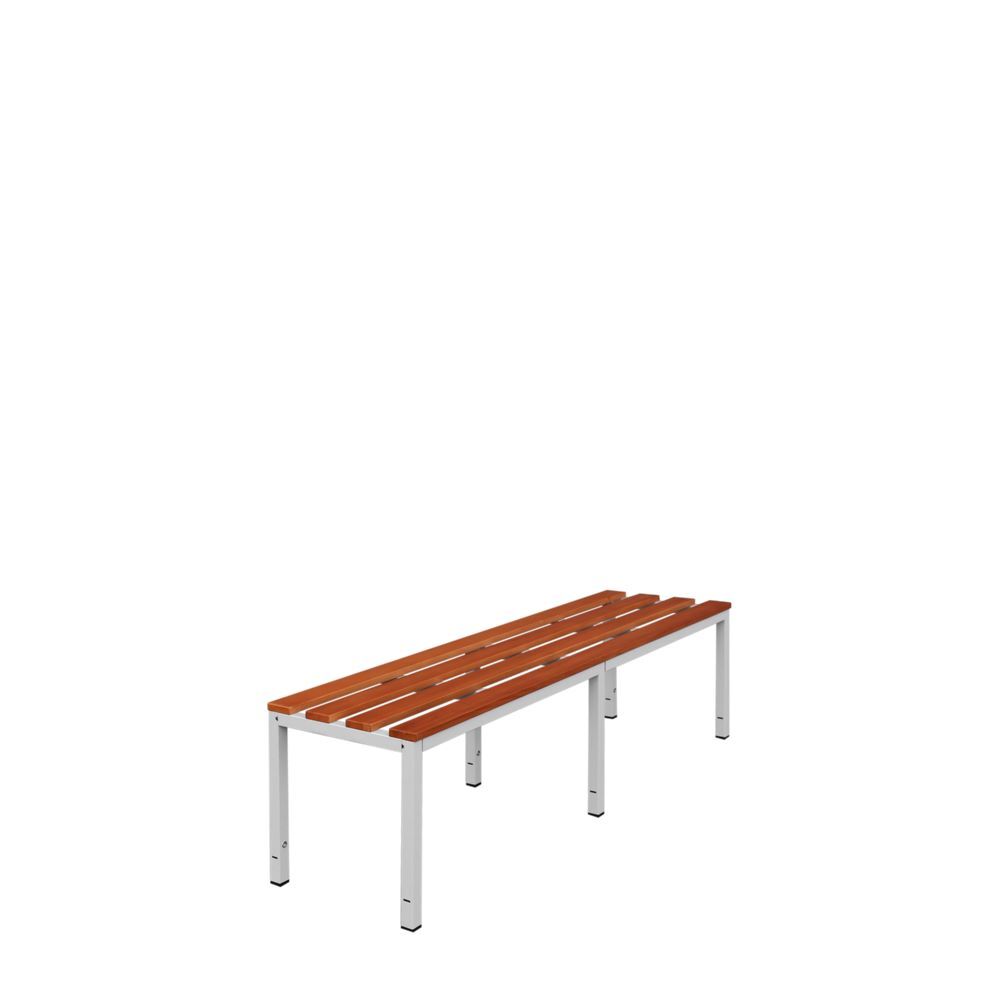 Produktbild Sitzbank, 400 x 1500 x 400 mm, lichtgrau/buche bild 3
