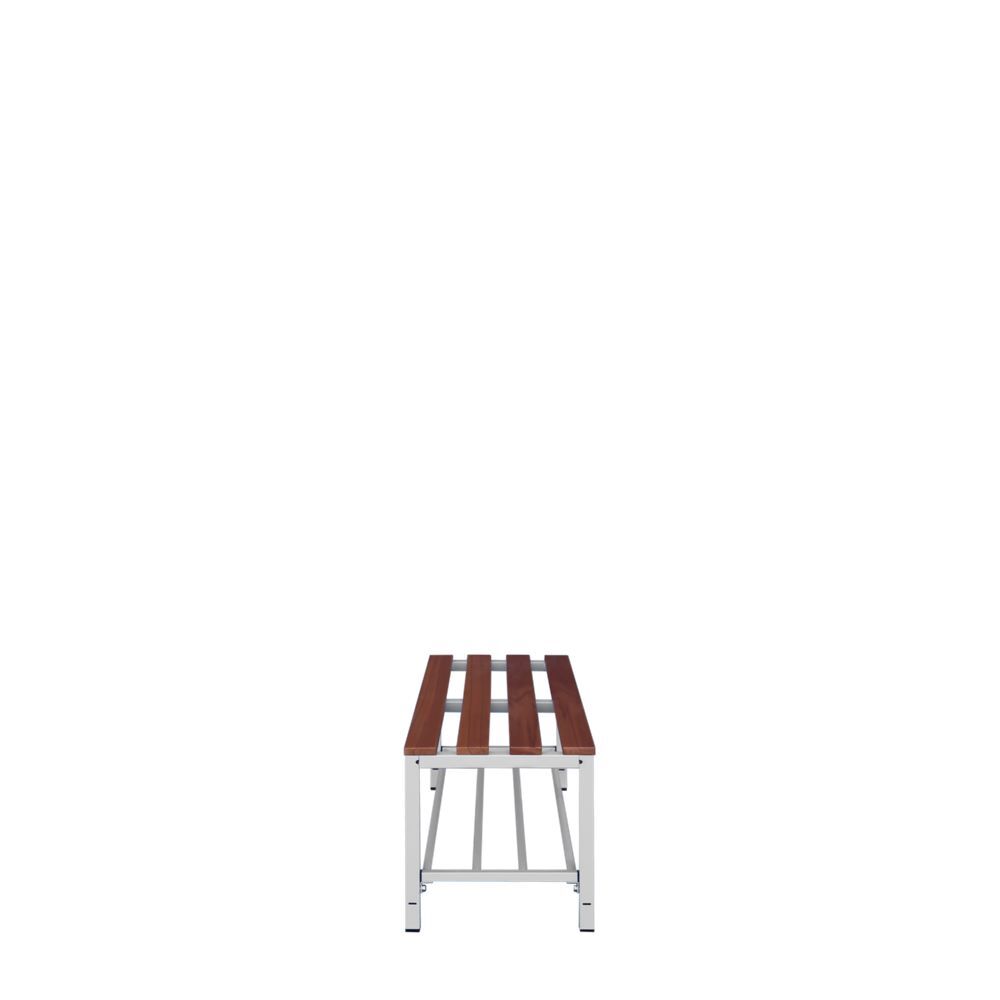 Produktbild Sitzbank mit Schuhrost, 400 x 1000 x 400 mm, lichtgrau/buche bild 4