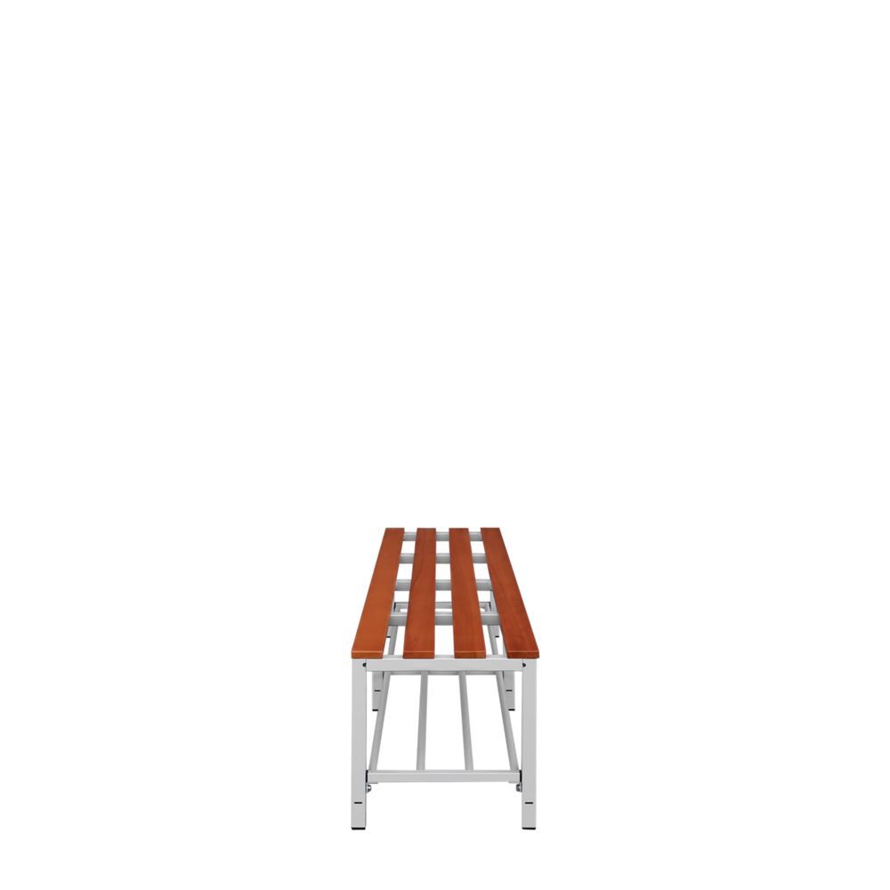 Produktbild Sitzbank mit Schuhrost, 400 x 1500 x 400 mm, lichtgrau/buche bild 4