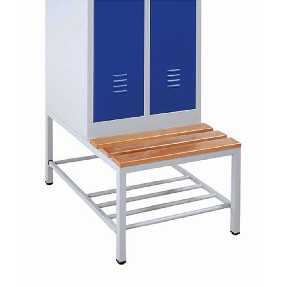 Produktbild Sitzbankuntergestell mit Schuhrost, Sitzauflagen buche, 400 x 500 x 800 mm, lich bild 2