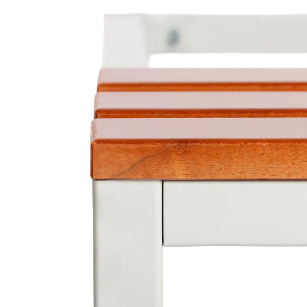 Produktbild Sitzbankuntergestell, Sitzauflagen buche, 400 x 315 x 800 mm, lichtgrau bild 5