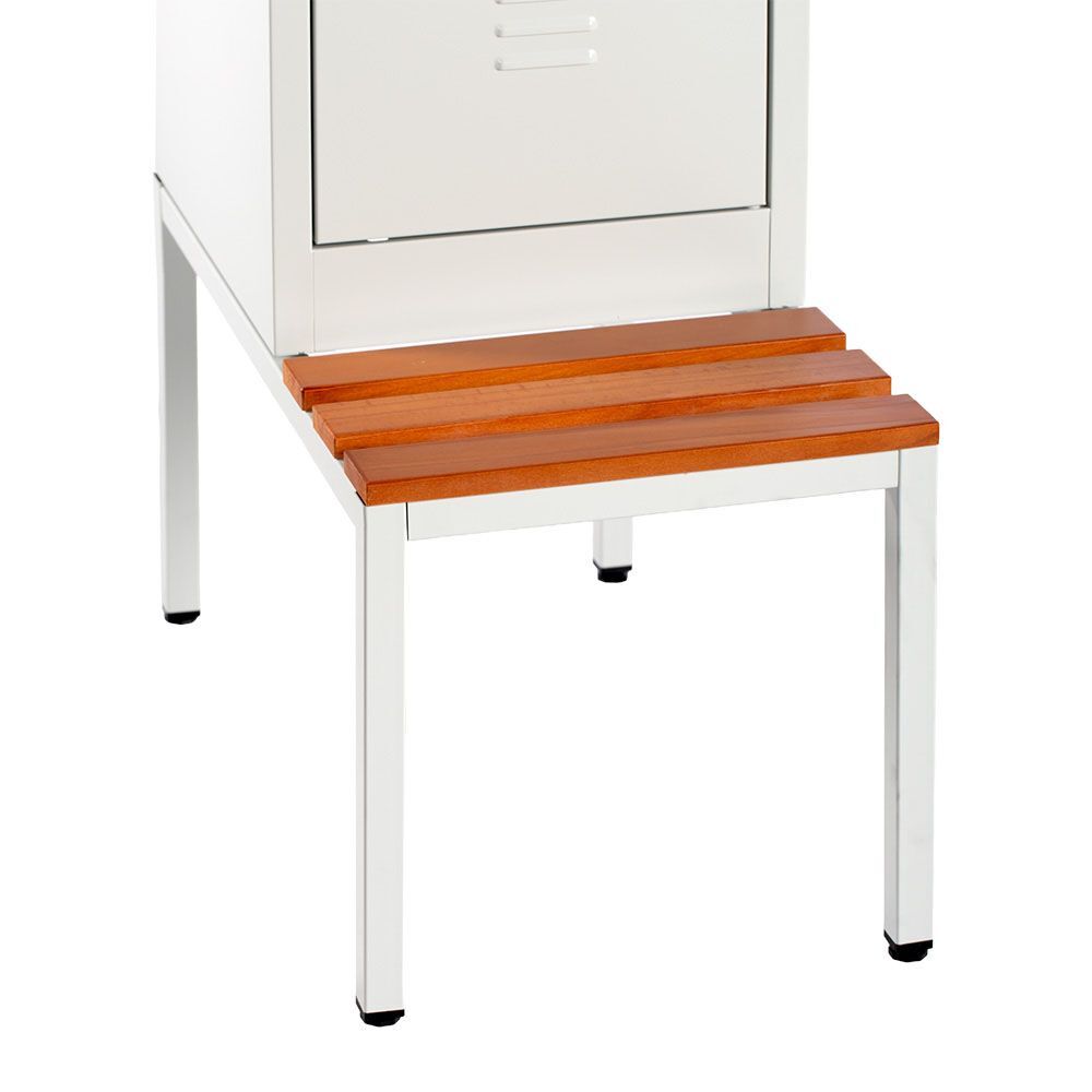 Produktbild Lüllmann Sitzbankuntergestell Sitzauflagen buche 400 x 415 x 800 mm lichtgrau