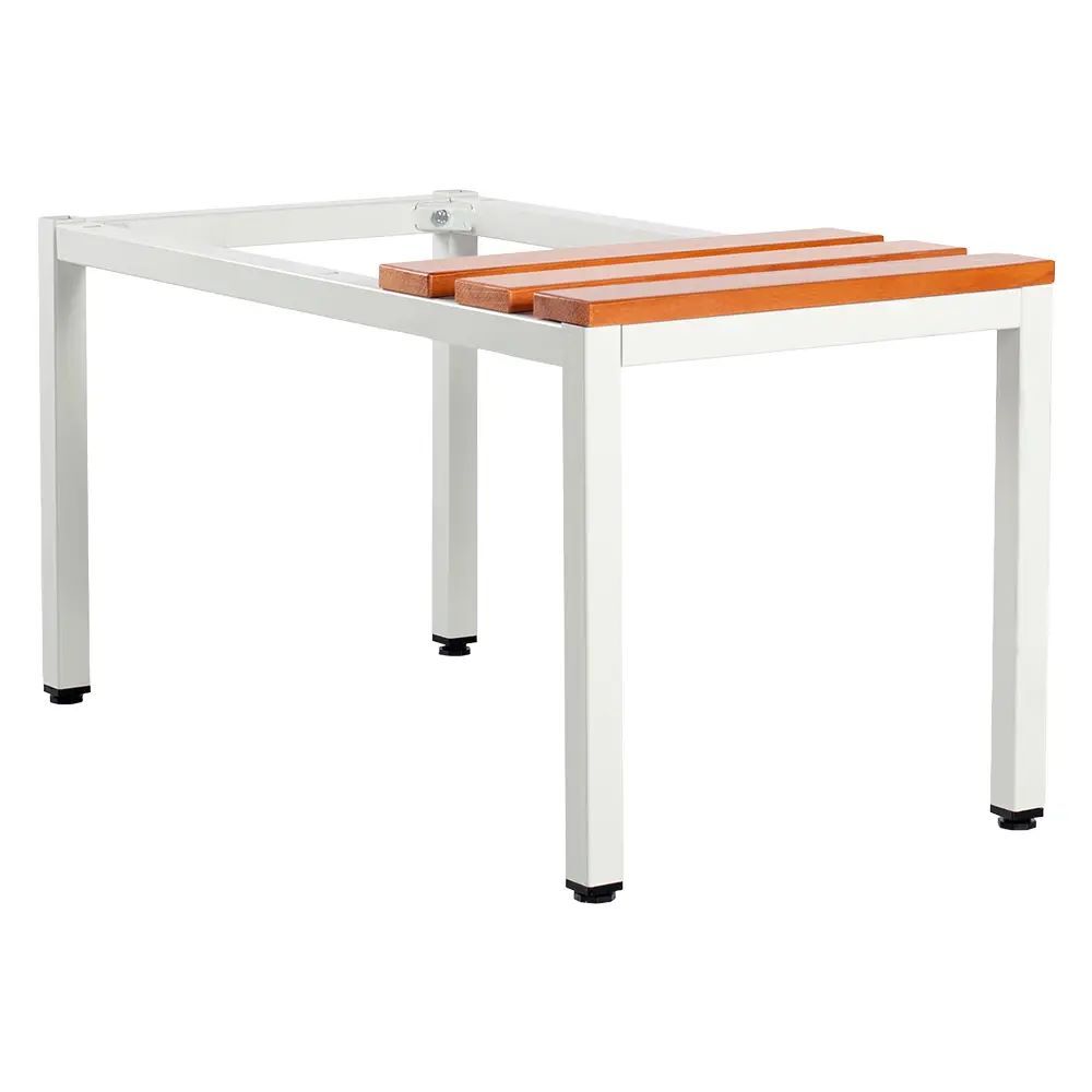Produktbild Sitzbankuntergestell, Sitzauflagen buche, 400 x 415 x 800 mm, lichtgrau bild 2